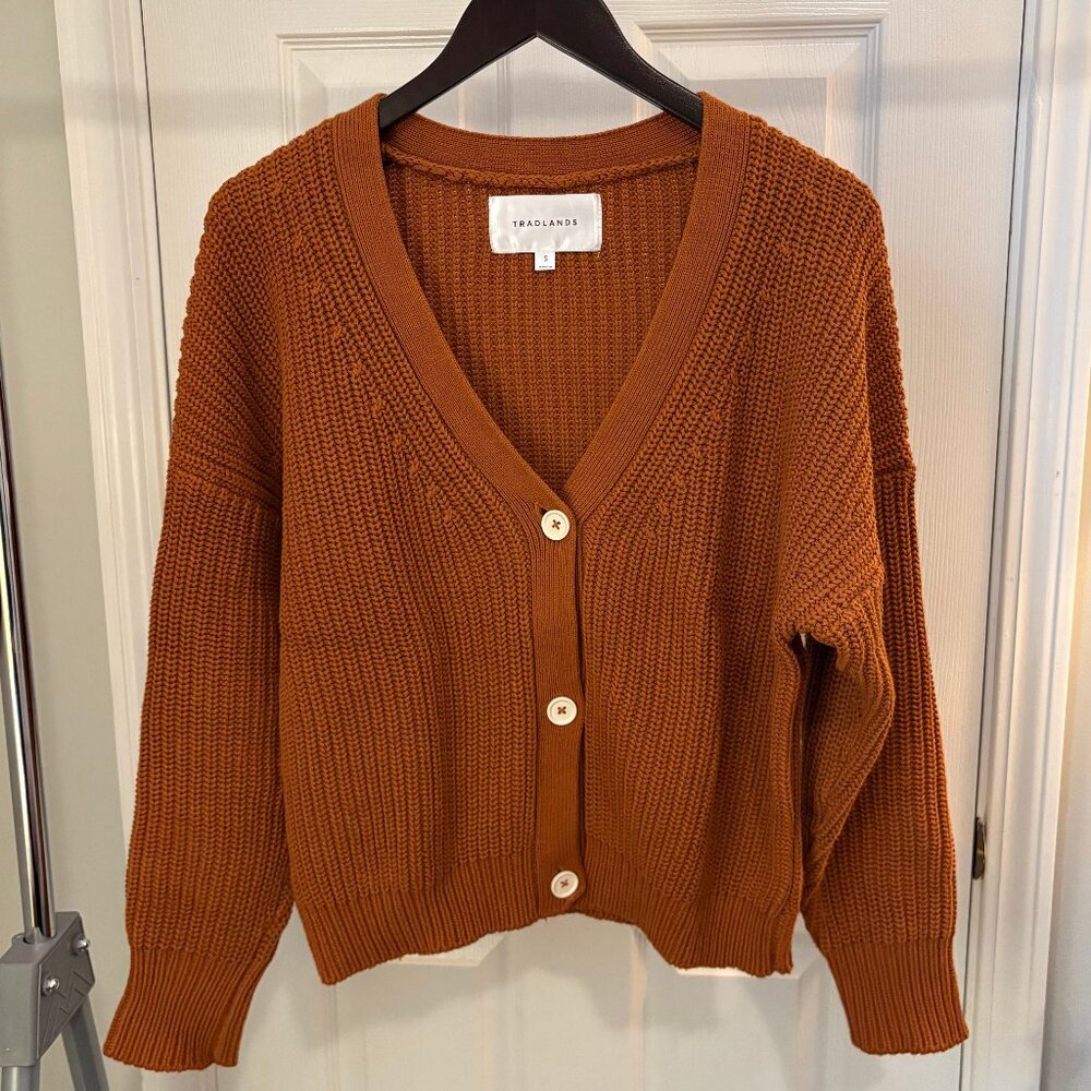 Tradlands | Shelter Cotton Cardigan | Sienna | S